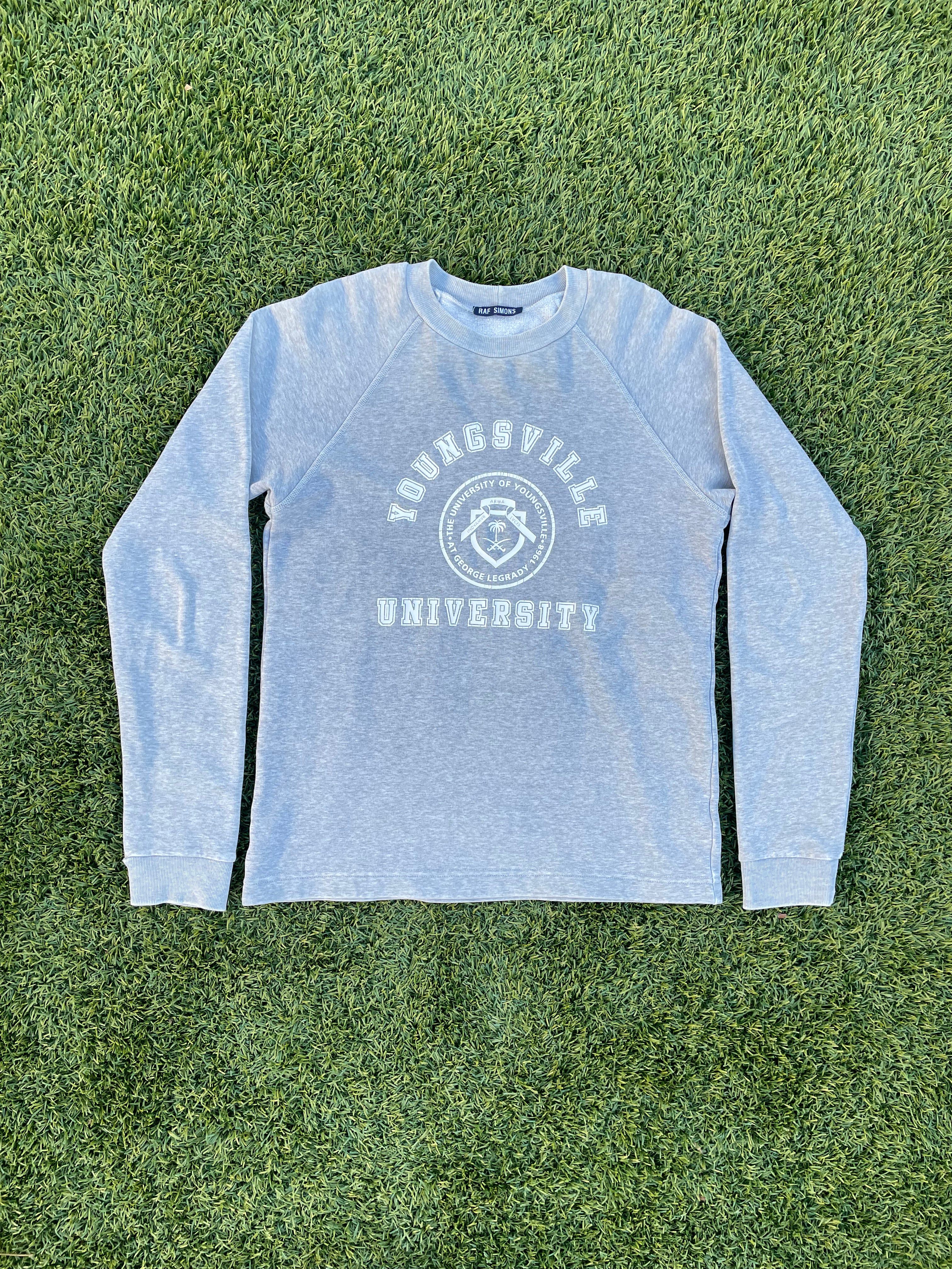 AW97 Raf Simons Youngsville University Raglan Sweater
