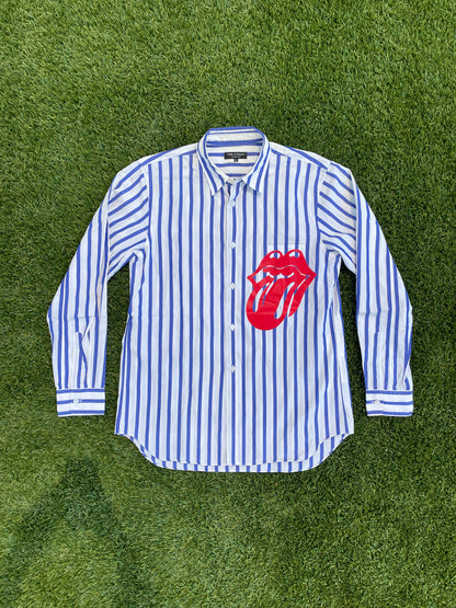 AD2005 Comme Des Garçons Homme+ Rolling Stones Pinstripe Button Up