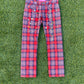 AD2002 Junya Watanabe CDG Jewel Studded Plaid Trousers
