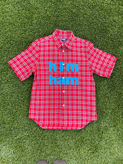 AD2001 Poem - Junya Watanabe “Him Ham” Plaid Button Up