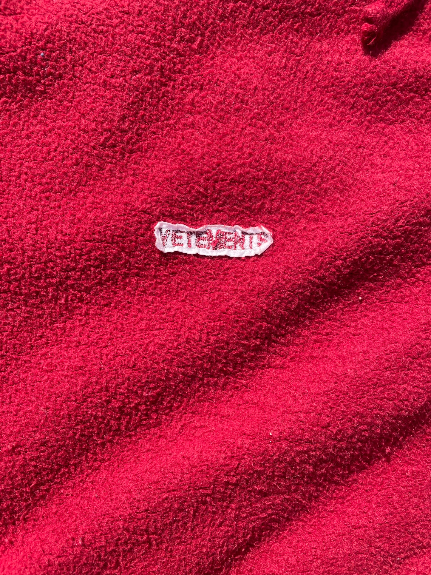 AW19 Vetements Inside Out Zip Up Hoodie