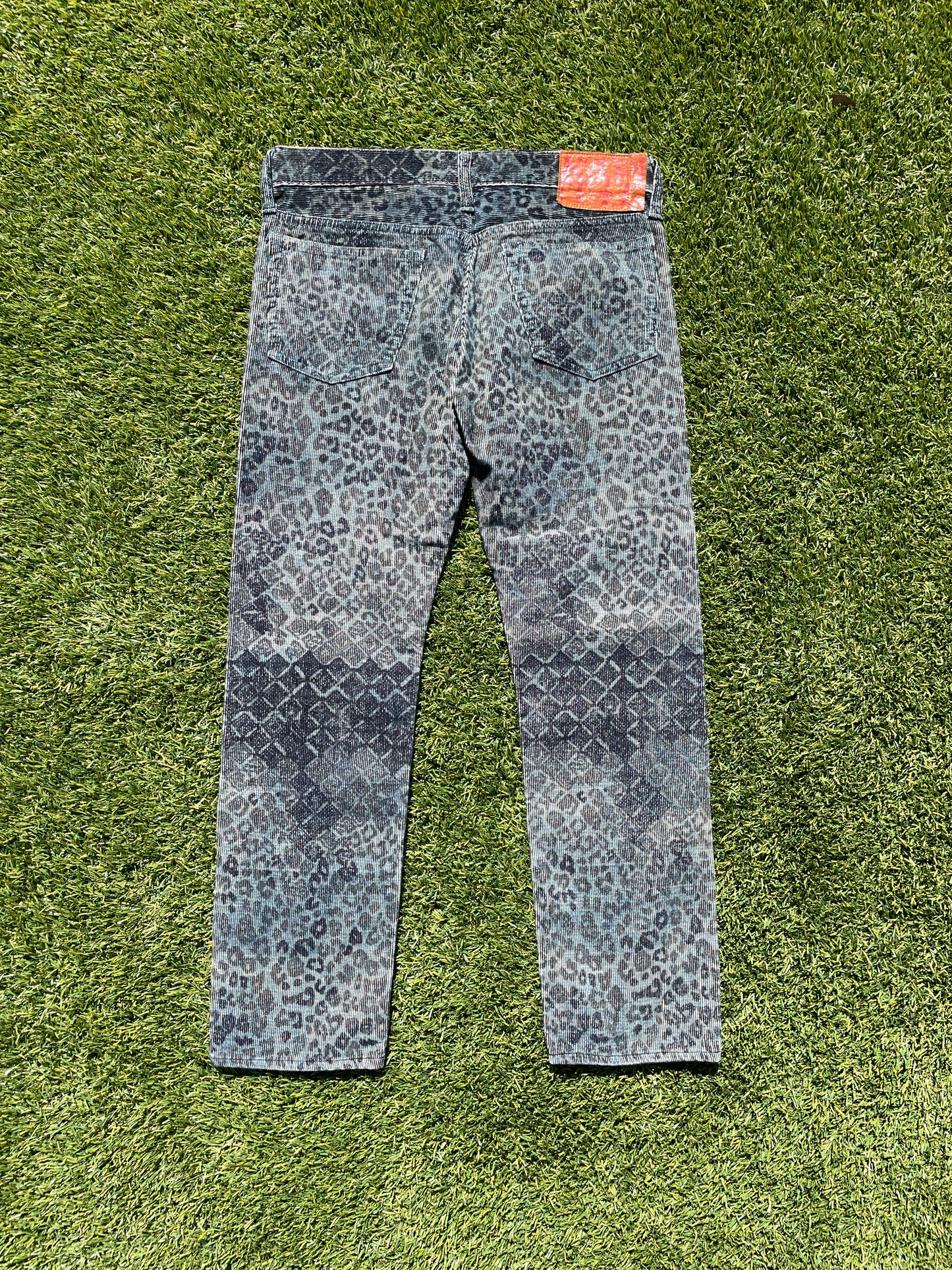 Kapital Leopard Print Corduroy Pant