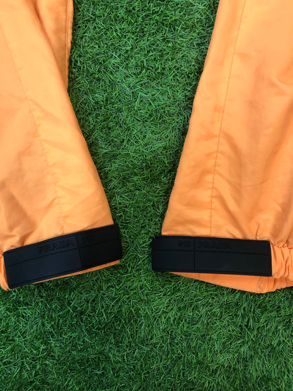 Prada Milano Orange Tela Technical Nylon Pant