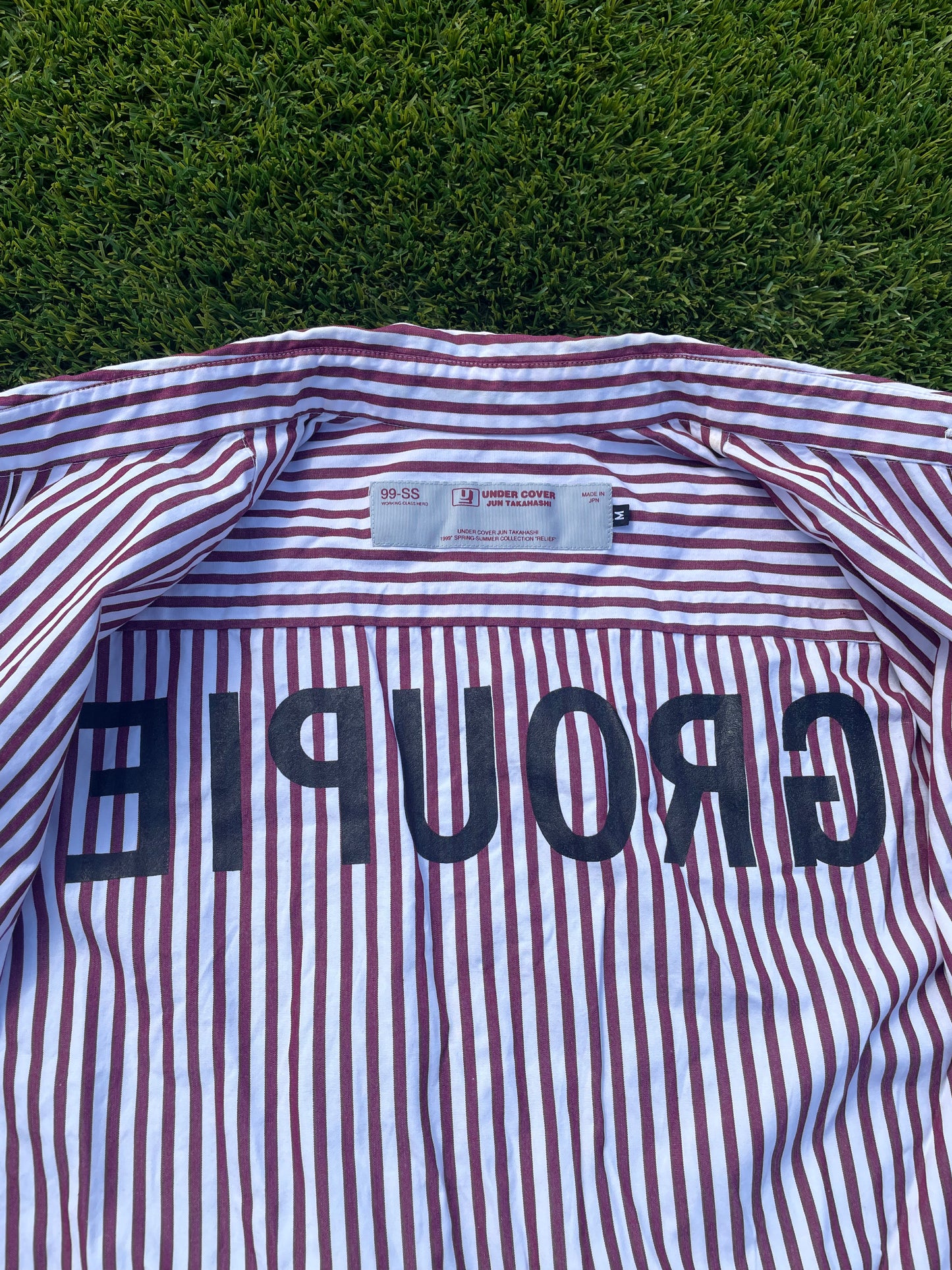 SS1999 Relief - Undercover Groupie Pinstripe Button Up