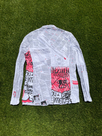 AD2019 Junya Watanabe Civilization Newspaper Blazer