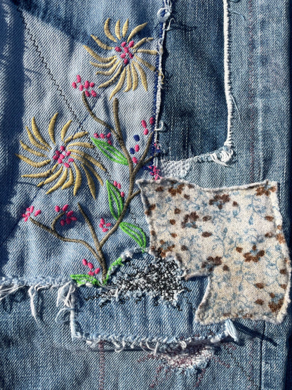 Kapital Okabilly Gypsy Patchwork Indigo Denim