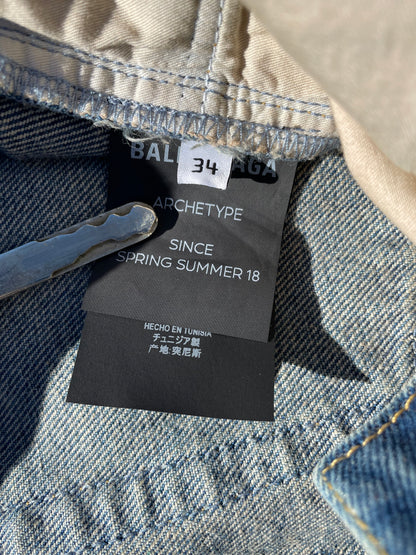 SS18 Balenciaga Straight Cut Denim