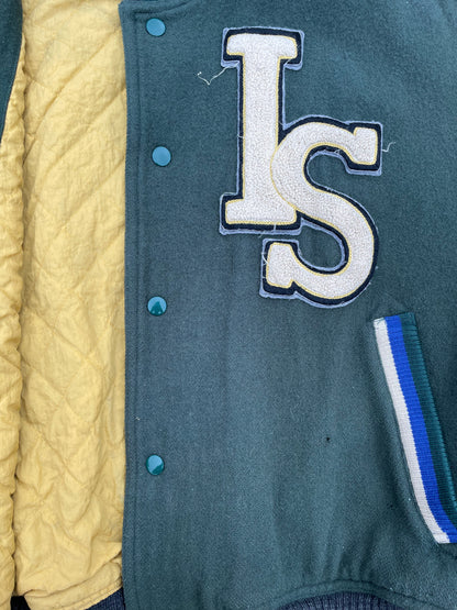 1984 Issey Miyake Sport Team Flag Wool Varsity Jacket