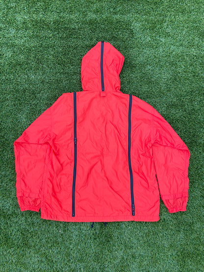 1990s Final Home Survival Multi Zipper Nylon Jacket