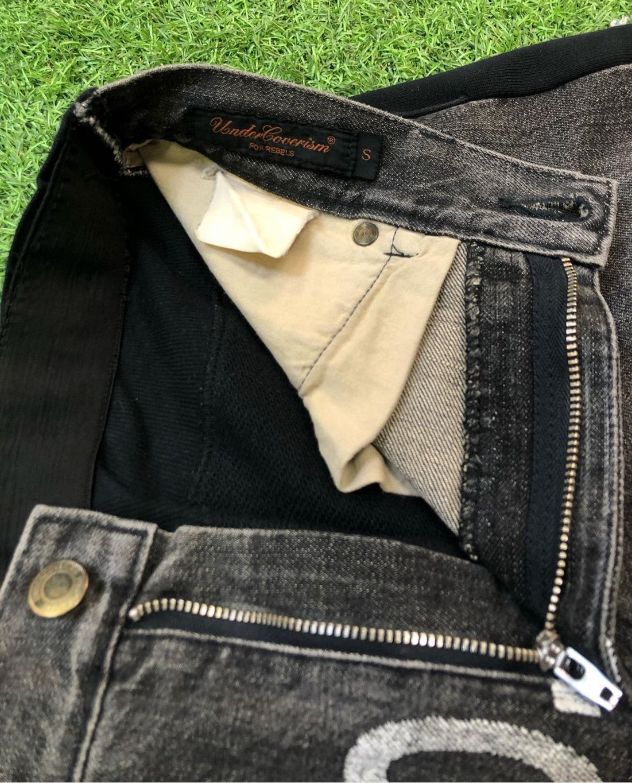 AW02 "Witch Cells Division" Undercover 'REBELGOD' Hybrid Denim