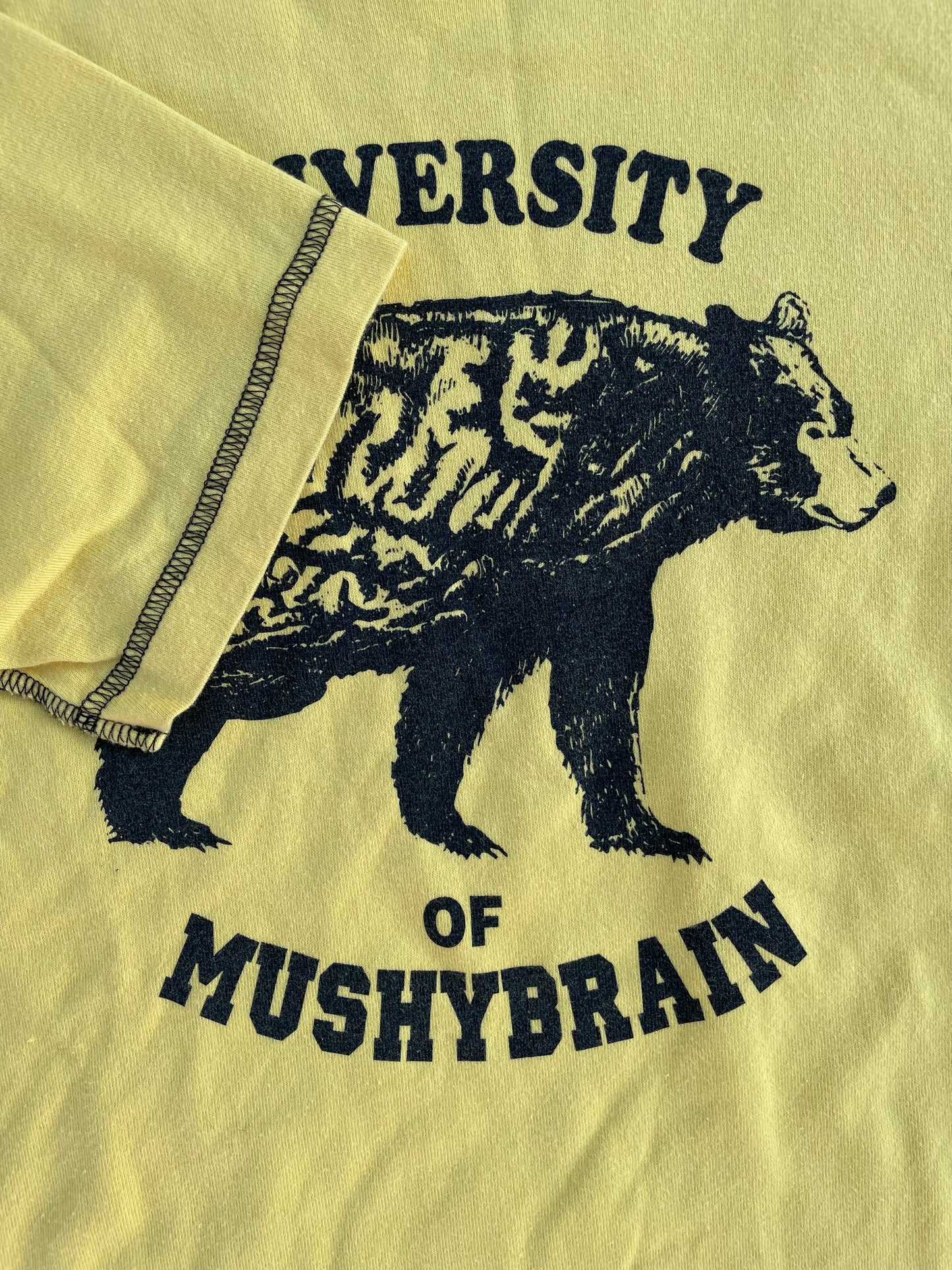 Undercover “University Of Mushybrain” Yellow T-Shirt