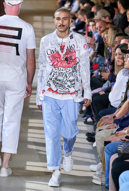 AD2019 Junya Watanabe Civilization Newspaper Blazer