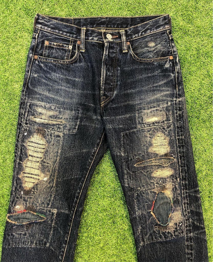 Kapital Boro Stitch Indigo Denim