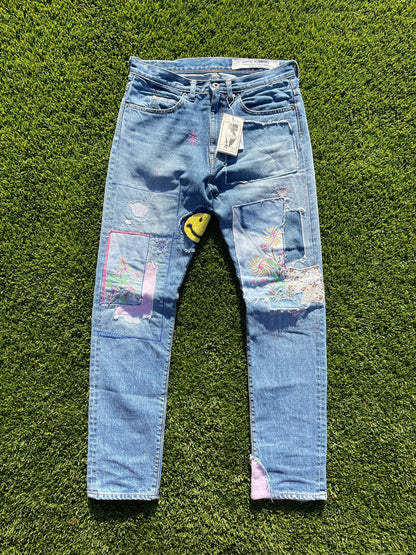 Kapital Okabilly Gypsy Patchwork Indigo Denim