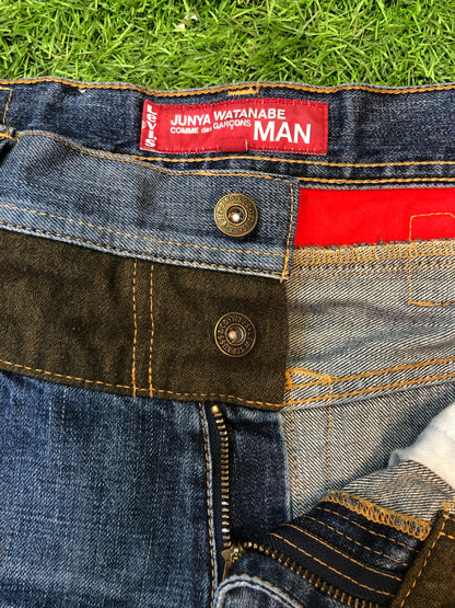 AD2010 Levi's x Junya Watanabe Double Waist Reconstructed Denim