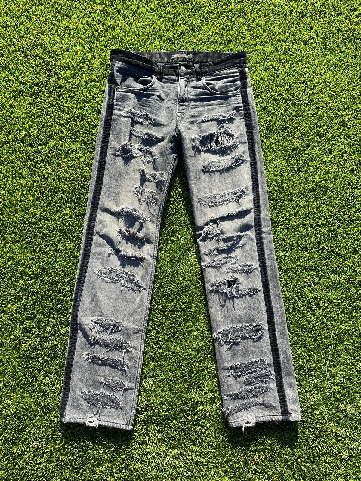 AW02 Witch Cells Division - Undercover Velour Crash Denim