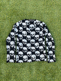 AD2010 Comme Des Garçons All Over Print Skull Zip Up Cardigan