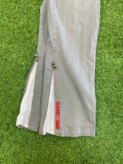 Prada Red Tab Work Pant