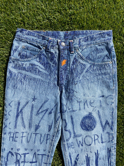 AW97 Walter Van Beirendonck Pen Design Denim