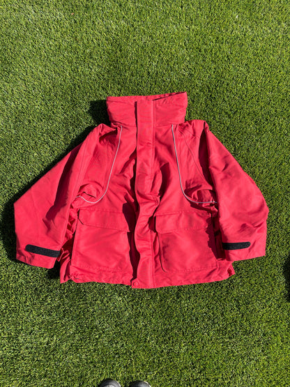 SS18' Balenciaga Ruby Red Swing Parka