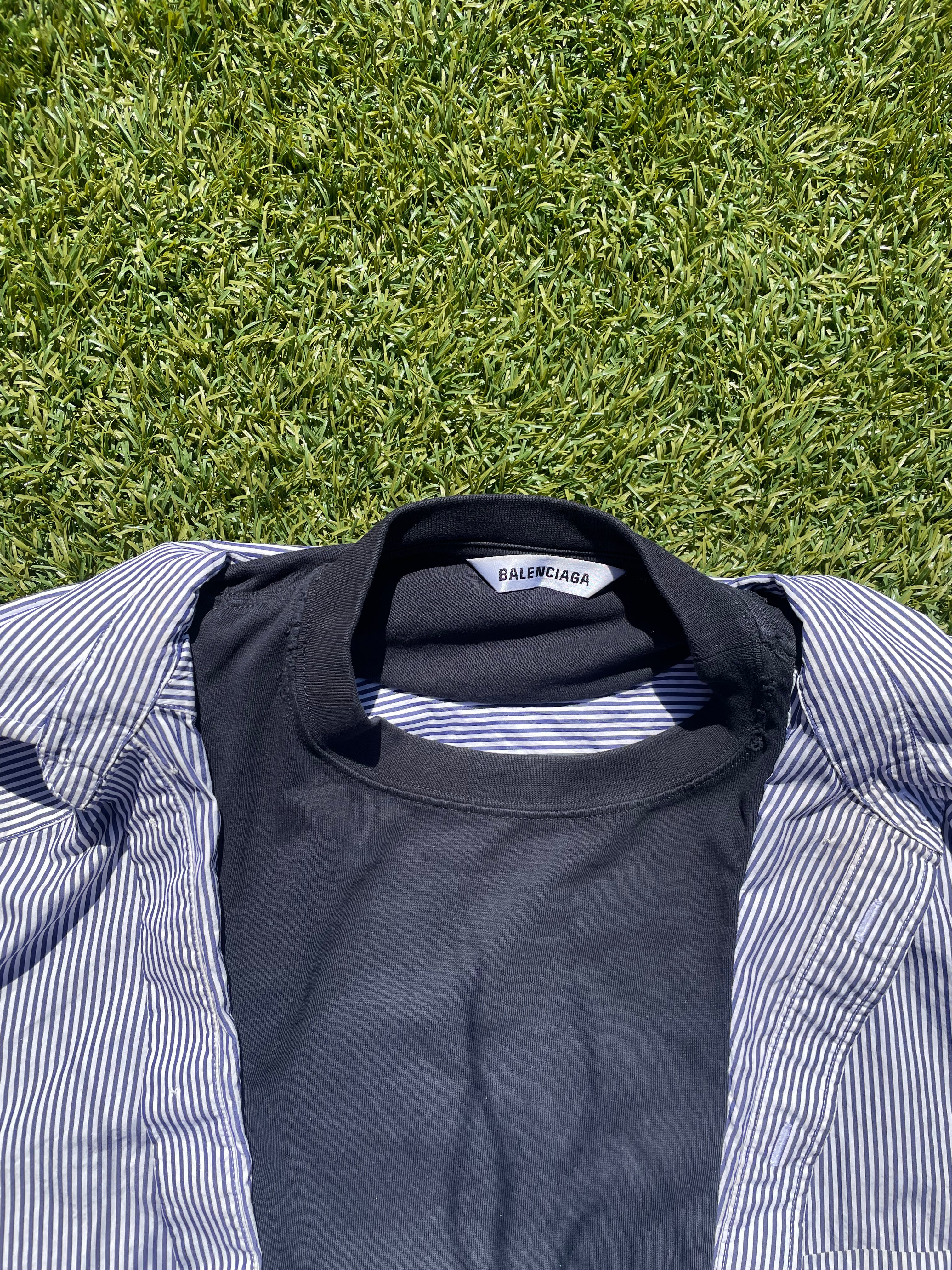 Balenciaga Double Layered Trompe l'oeil Shirt