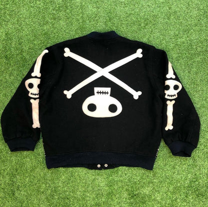 1990 Hysteric Glamour Skull Varsity Jacket