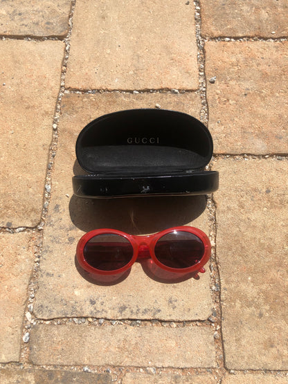 Gucci Kurt Cobain Style Red Sunglasses