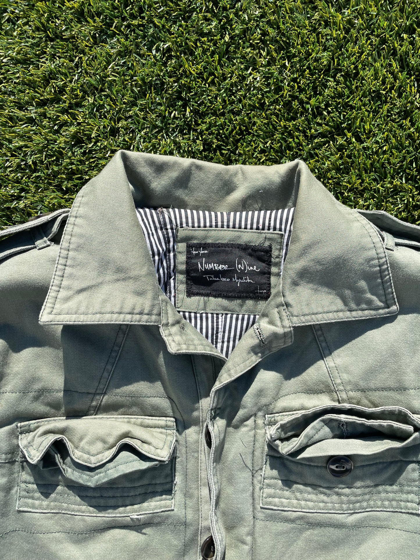 Number (N)ine Green M-65 Military Jacket