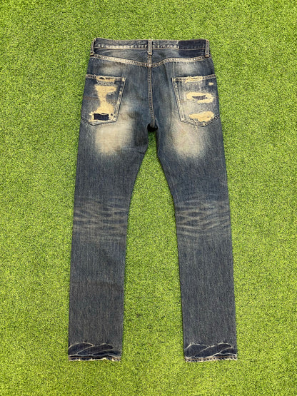 AW05 Undercover 'Arts & Crafts' Skull Denim