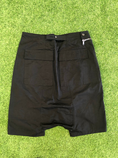 Rick Owens Drkshdw Black Aircut Pod Shorts