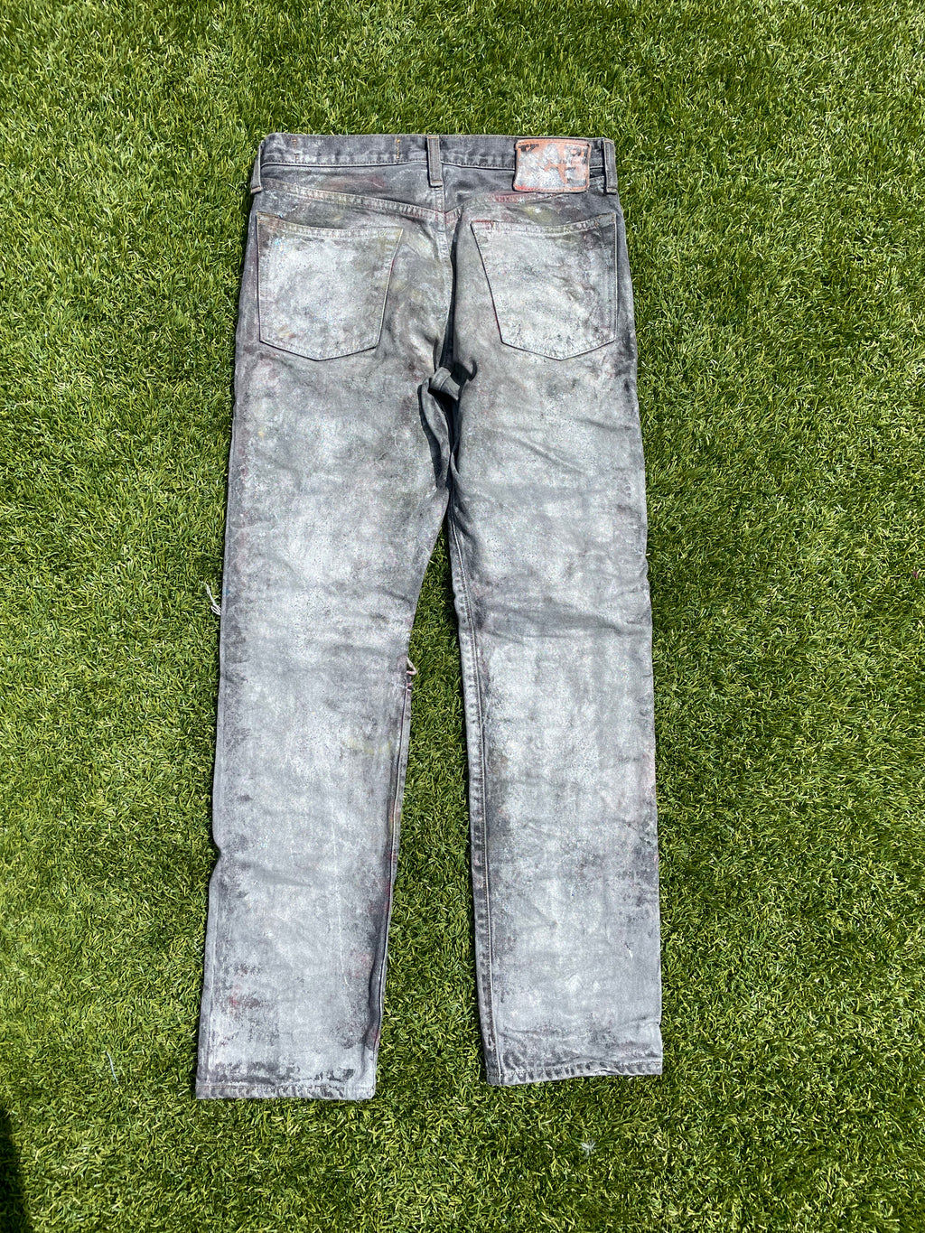 1/1 Nyree x Kapital Gemstone Studded Wax Denim