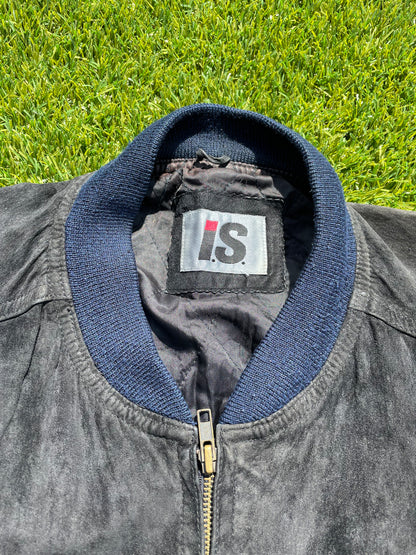 Issey Miyake “TEAM I.S.” Suede Bomber Jacket