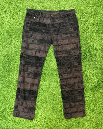 AW08 Maison Margiela Brick Pattern Slim Denim