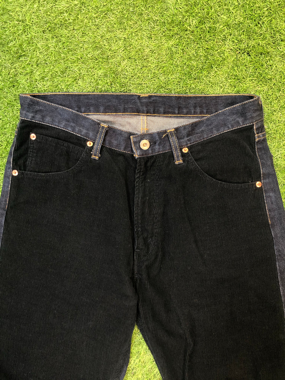 AD2016 Comme Des Garcons Homme Hybrid Corduroy Denim