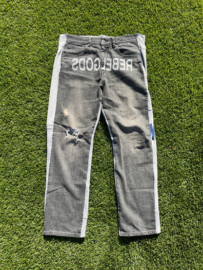 AW02 "Witch Cells Division" Undercover 'REBELGOD' Hybrid Denim