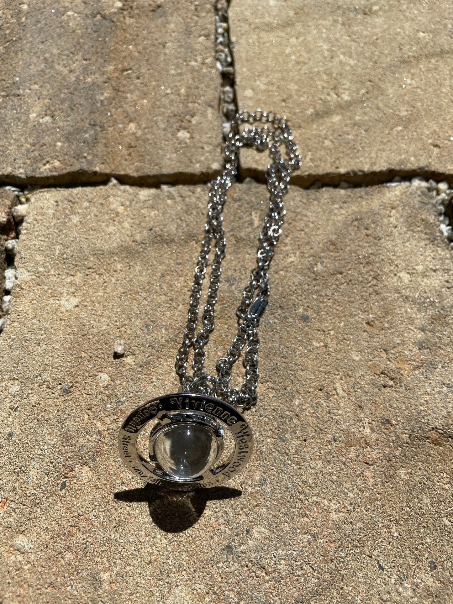 Vivenne Westwood Orb Silver Necklace