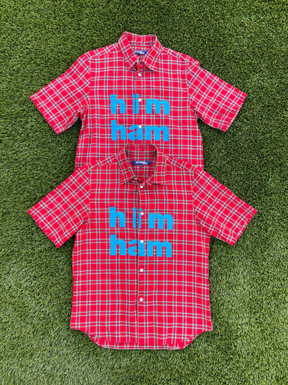 AD2001 Poem - Junya Watanabe “Him Ham” Plaid Button Up