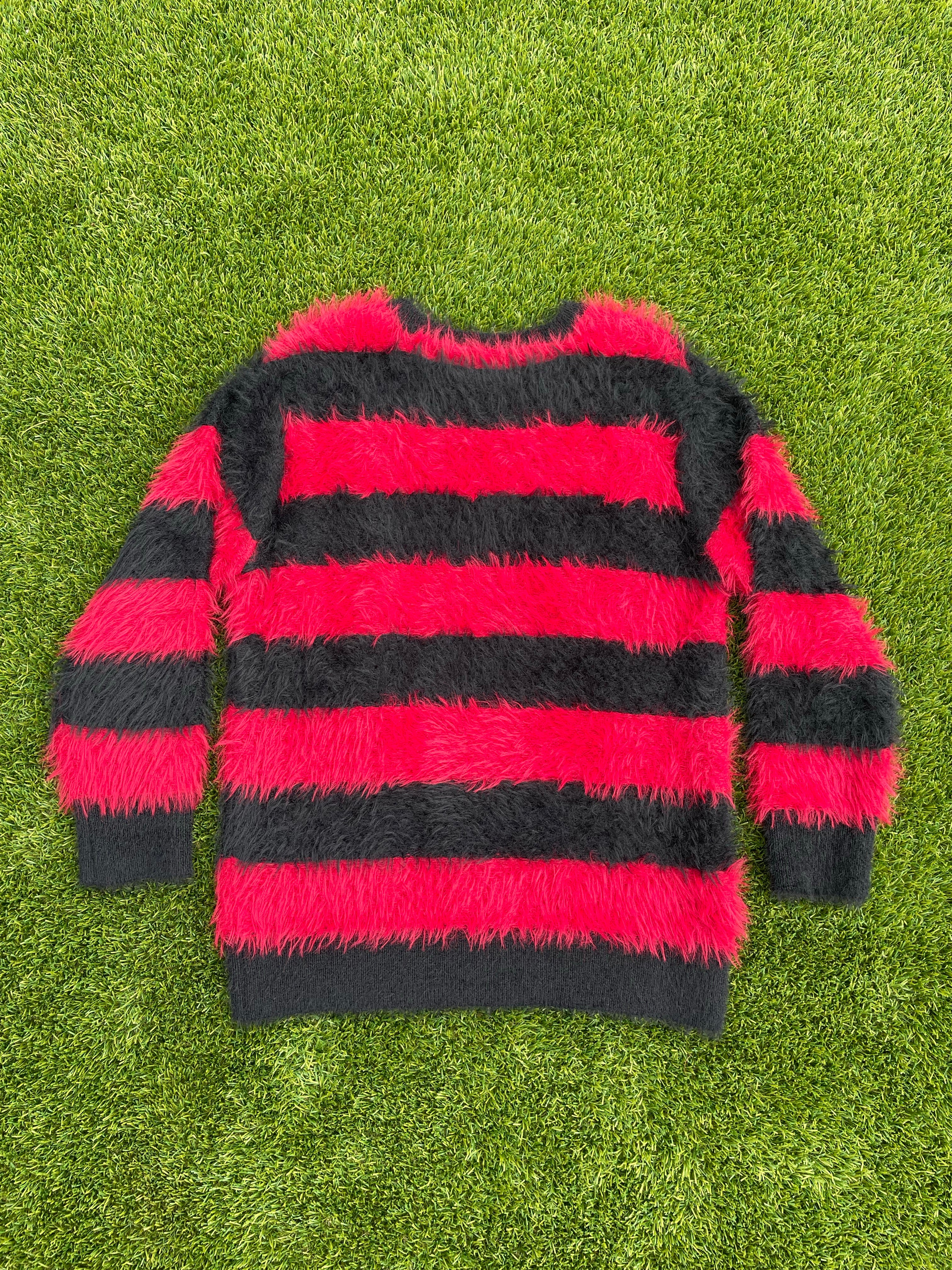 Number (N)ine Red Striped Mohair Sweater 🎶 – rwndbckwrds