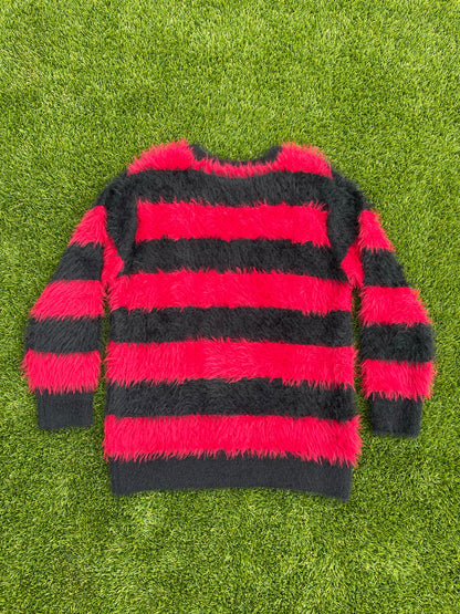 Number (N)ine Red Striped Mohair Sweater 🎶