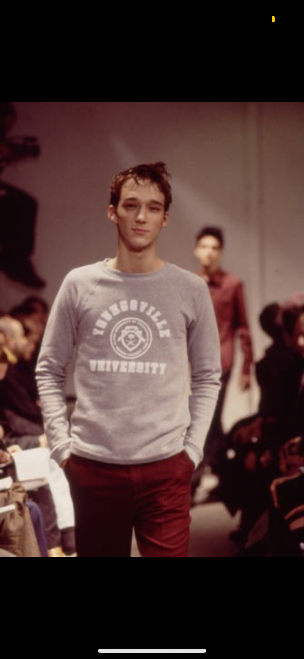 AW97 Raf Simons Youngsville University Raglan Sweater