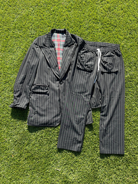 SS05 “The High Streets” - Number (N)ine Pinstripe Blazer & Pinstripe Cargo Trouser [Suit]