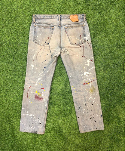 SS06 Number (N)ine Paint Splatter Denim