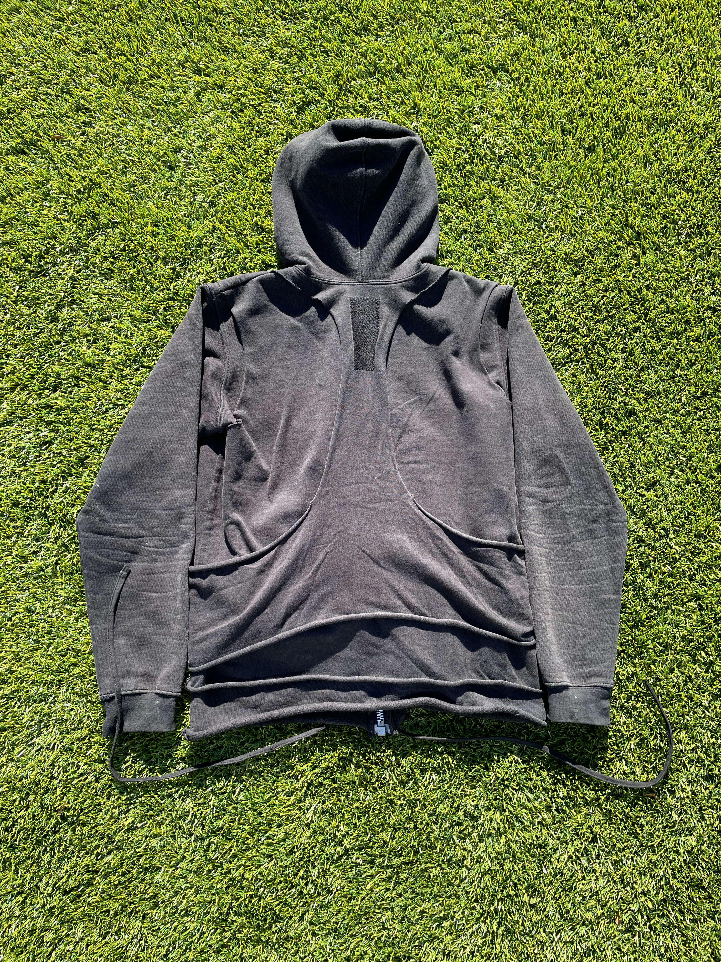 2004 Rick Owens Slab Layered Zip Up Hoodie