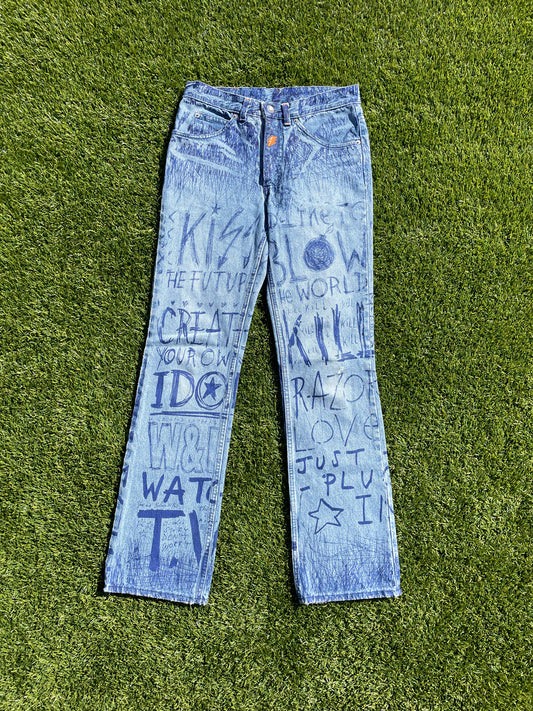 AW97 Walter Van Beirendonck Pen Design Denim