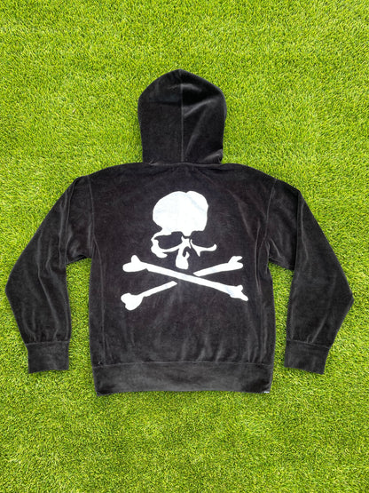 Mastermind Japan Skull Velour Zip Up Jacket