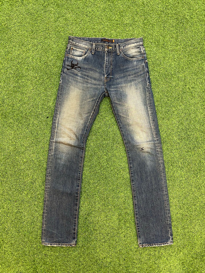 AW05 Undercover 'Arts & Crafts' Skull Denim