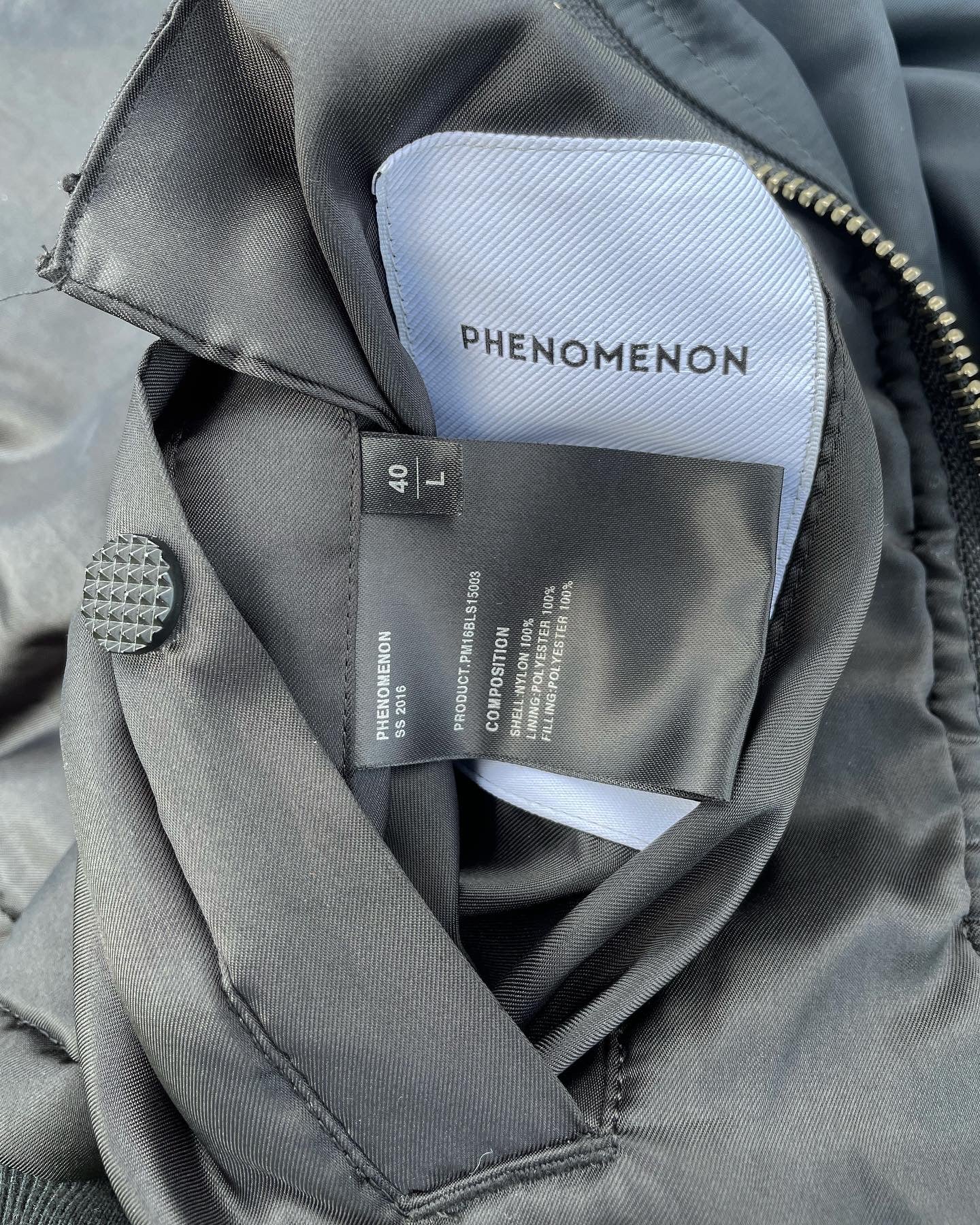 SS16 Phenomenon “Treated” MA-1 Multi Zipper Pocket Nylon Bomber Jacket –  rwndbckwrds