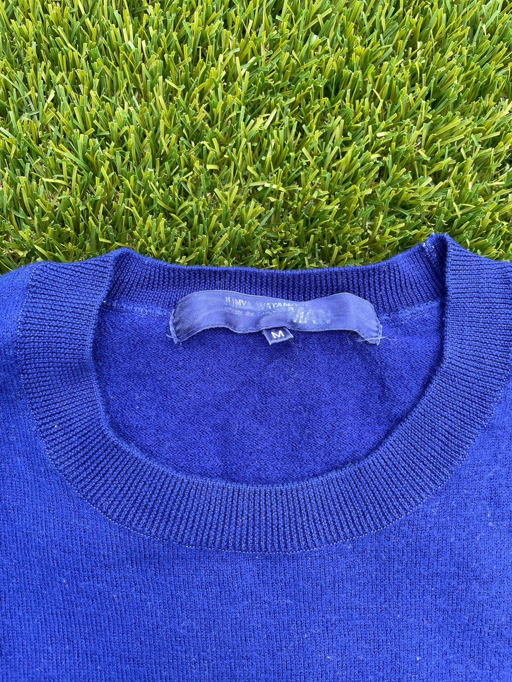 AD2002 Junya Watanabe “South Dakota Middle School” Wool Sweater
