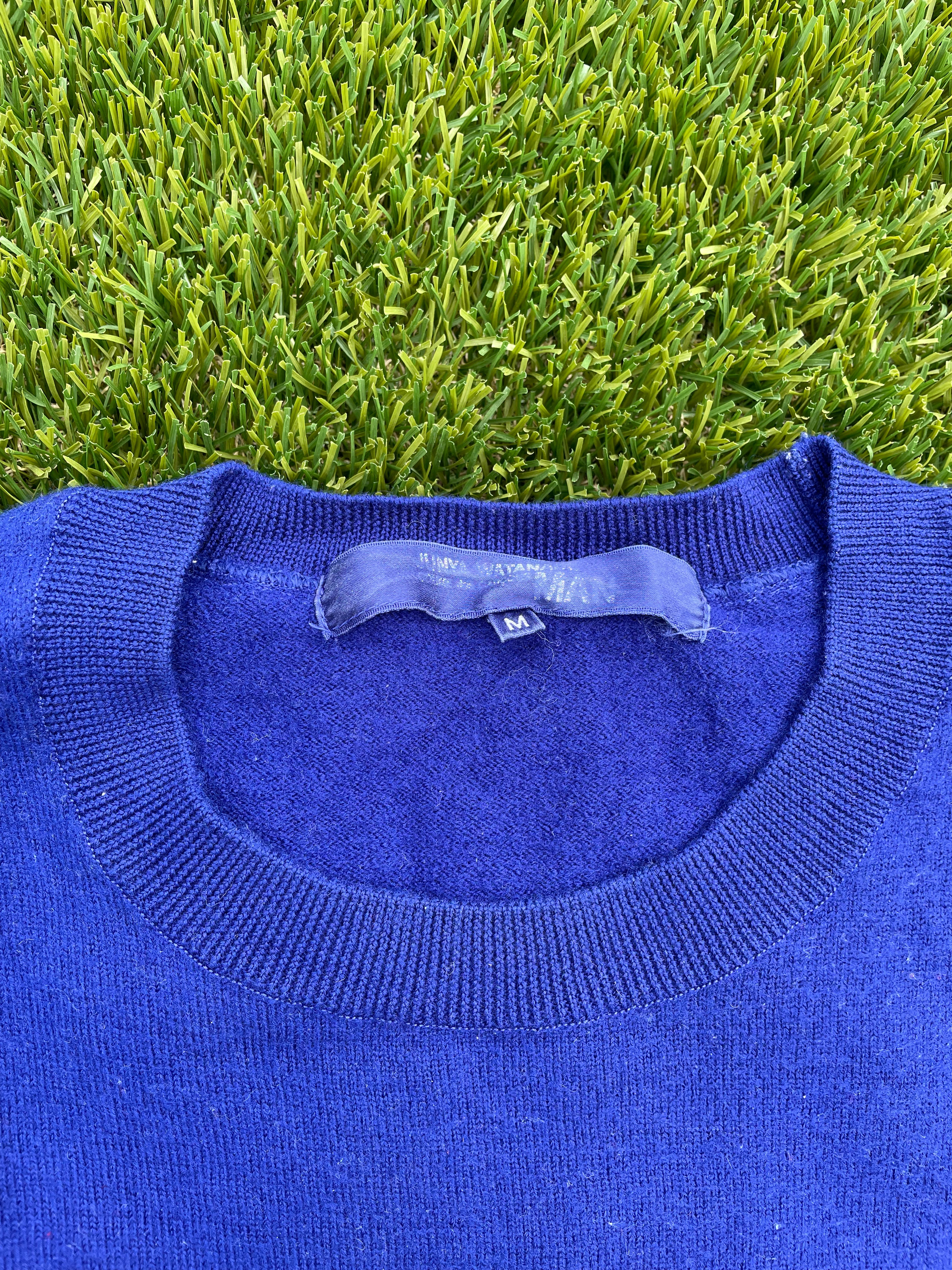 AD2002 Junya Watanabe “South Dakota Middle School” Wool Sweater