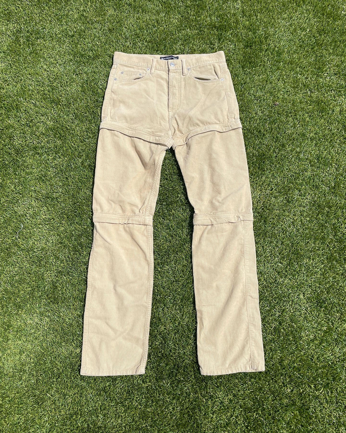 SS18 Balenciaga Corduroy Convertible Runway Pant